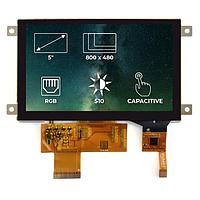 Riverdi SM-RVT50AQTFWC00 TFT LCD Displays 5.0", RGB, frame, CTP,air bond