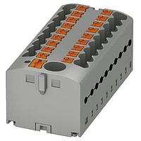 PHOENIX CONTACT 3273374 Push-In Distribution Block PTFIX 6/18X2,5 GY 2.5mm2 w/6mm2 feedin