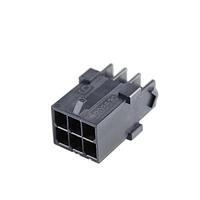 Molex 203632-0601 Plug Housing Dual Row 6 Ckt Panel Mounts Black