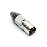 Amphenol Audio AX4M8M-AU Cable Connectors 4P PIN M PLUG GLD W GRY MRK SLEEVE