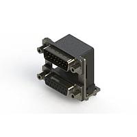 EDAC 663-015-664-049 Dual Port D-Sub Connectors Right-angle Dual Port D-Sub Connector