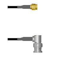 Amphenol Custom Cable Q-3B00D0003024i RF Cable Assemblies SMA-SP/BNC-RP G174 24I