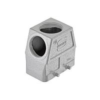 HARTING 19300100599 Hoods 10B Hood Top and Side Entry, Double Lever, High Construction, 2xM32