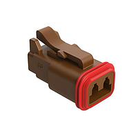 Amphenol SINE Systems AT06-2S-RD01BRN Connectors A SERIES-AT-CONNECTORS