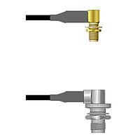 Amphenol Custom Cable Q-2R0490008084i RF Cable Assemblies SMA-RJB/TNC-RJ RG58 84I
