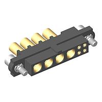 Harwin M80-4C10405F2-04-327-00-000 Power to the Board 4+4 Pos. Female 24-28AWG+16AWG Cable Conn. Kit, Jackscrews