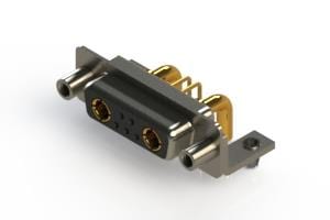 D-sub style connector used for board and cable interconnection