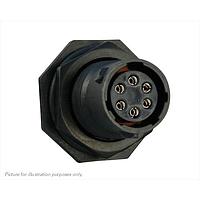 Eaton Souriau-Sunbank UTS7106S Receptacles 6P Strt Socket Plug Jam Nut Size 10