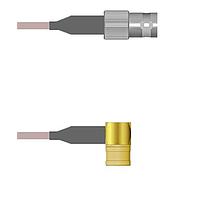 Amphenol Custom Cable Q-0B03V000H060i RF Cable Assemblies BNC-SJB/SMB-RP G142 60I