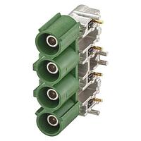 Rosenberger 59S20Z-40MT5-E PCB Connectors Plug PC-Board SMD Right Angle E Green