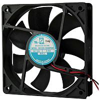 Orion Fans OD1225-48HBIP69K Axial DC Fan, 120x120x25mm, 48VDC, 120CFM, 0.09A, 42dBA, 3100RPM, Ball, Wire, IP69K