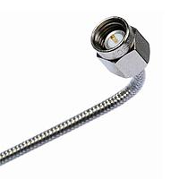 HUBER+SUHNER Minibend L-3.5 RF Cable Assemblies Assembly: minibend_L cable with male SMA plug connectors on both ends. Length: 3.5 Inches
