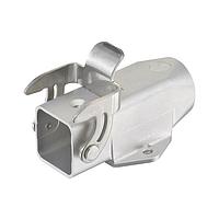 HARTING 19440030801 Housings HAN 3A BLKHD MNT HSG R/A, STNLSS STEEL