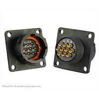 Eaton Souriau-Sunbank UTS012E10P Receptacles 10P Pin Receptacle Square Flange Sz 12E