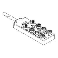Molex 1202510008 Sensor Cables / Actuator Cables MPIS U12 NPN 4P 8PT BK 10M SINGLE