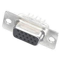 HARTING 09561517500 High Density D-Sub Connectors 15P FEMALE STRT PCB THRUHOLE PL3 PLATING