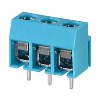 Same Sky (formerly CUI Devices) TB003-500-P23BE Fixed Terminal Blocks Terminal block, screw type, 5.00 , horizontal, 23 poles, CUI Blue, Philip's head screw, PCB mount