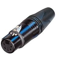 NEUTRIK NC5FXX-14-BAG-D XLR Connectors Cable end XX-14 series 5 pin female - cable OD 8-10mm - black/silver - bulk