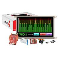 4D Systems SK-gen4-70D-AR Display Development Tools Starter Kit for gen4-uLCD-70D-AR with 4D Arduino Adaptor Shield-II, 4D-UPA , 4GB Industrial microSD Card, 150 mm FFC Cable, 5-way female-to-female ribbon cable with male-to-male adaptor