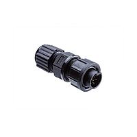 Amphenol LTW BD-03BFMA-SL6001 Standard Circular Connector Ceres, Standard Size, Plastic, 5A, 03 pins, Female Connector, Male Contact, Straight, Screw Thread, Solder, Field Installable, F3.5 - F6.5mm, IP66