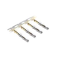 Amphenol SINE Systems SS24W2G5 Contacts Socket Contact, Stamped, Size 20, Gold 5u" over Nickel,  Wire Range .14-.25mm ,  26-24 AWG, with 3 Tangs. 3,000 pcs. Reel