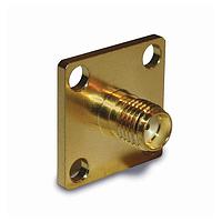 Amphenol RF 132215 Connectors SMA PANEL JK 4 HOLE FLANGE .5 MNT HOLE