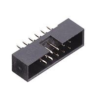 Amphenol Commercial Products G8231210YAEU Shrouded Box Header 2.0mm Pitch STR DIP,2x6Pin,FULL G/F,NY6T,TAIL=2.8mm,Removed#12Pos, TRAY