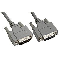 Amphenol Cables on Demand CS-DSDMDB15MF-005 Serial Cable DELUXE DB15M/F MOLDED 5'