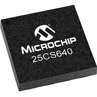 Microchip Technology 25CS640T-I/Q4B EEPROM 64Kb SPI SERIAL  w/ECC, 8-UDFN T&R, 85C