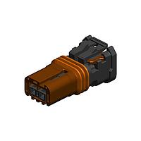 JAE Electronics MX80A02SZ1B Housings 2 Position, 2.54mm Pitch Waterproof In-Line SCKT Connector Alt Key B