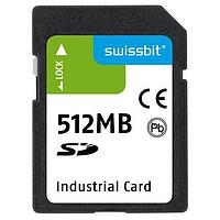 Swissbit SFSD0512L1AS1TO-I-ME-221-STD SD Cards Industrial SD Card, S-600, 512 MB, SLC Flash, -40C to +85C