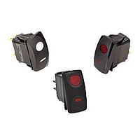 Carling Technologies V1D2BT0B-FA8C00-000 Sealed Rocker Switch 1 Pole ON-OFF 20A/12V .250 QC
