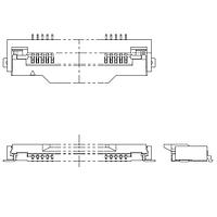 KYOCERA AVX 046806045000846+ Connectors 0.5mm Pitch 45pos RA Flip Lock ZIF Au