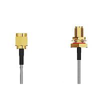 GCT (Global Connector Technology) CABLE 234 RF-0300-A-1 RF Cable Assemblies SMA STR Plug Rvrs plrty (RP)2SMA STRJck Rvrs plrty (RP) R BH Mt wO-ring IP67/IP6