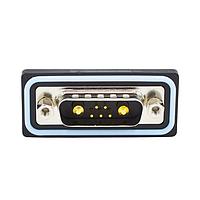 NorComp CDFR7W2113L461 Mixed Contact D-Sub Connectors 7W2 R/A solder M FL 4-40 thrd brkt 40Amp