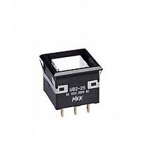 NKK Switches UB225KKG01N Pushbutton Switches LOW PROFILE PSHBTTN PC AND SOLDER