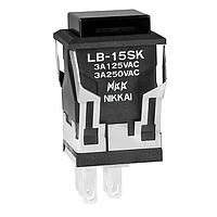 NKK Switches LB15SKW01-1C-A Pushbutton Switches SPDT