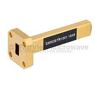 Fairview SMW28TR1001 Instrumentation Grade WR-28 Waveguide Termination 5 Watts With a 26.5 GHz to 40 GHz Frequency Range in Brass