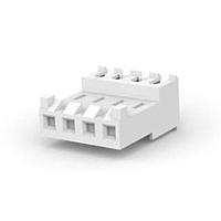 AMP Connectors - TE Connectivity 3-644468-4 Receptacle Housing FEED THRU W TAB 4P L.R. natural 24 AWG