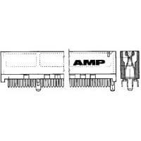 AMP Connectors - TE Connectivity 5650181-1 Without Flanges DUAL POSITIONS 050 56 DUAL POS 1 KEY