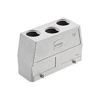 HARTING 19628240476 Headers & Wire Housings 24B EMC Hood Top Entry, Double Lever, High Construction, 3xM25