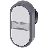 SIEMENS A6X30137833 Flat Button TWIN PUSHBUTTON. WHITE. WHITE