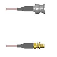 Amphenol Custom Cable Q-0M031000H011i RF Cable Assemblies BNC-SP/SMA-SJB G142 11I