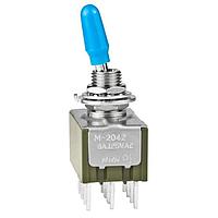 NKK Switches M2042SS1W03-BG Toggle Switches ON-ON .413 BAT .350 BUSHING PC BLUE CAP