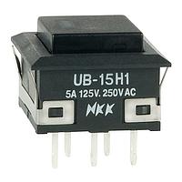 NKK Switches UB15KKW015C-AB Pushbutton Switches SPDT ON-(ON) RED