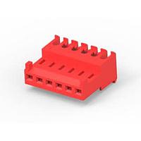 AMP Connectors - TE Connectivity 3-647477-6 Receptacle Housing 06P MTA100 CONN ASSY F/T LF