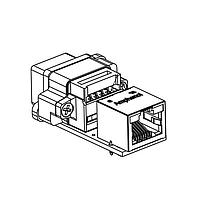 Amphenol Commercial Products MRJR6780012 Modular Rugged RJ45, Gen 2, with Ferrite, Right Angle on PCB with standard RJ45 on the other side of PCB