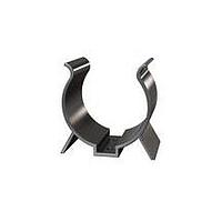 Essentra Components V-1024 Clamp, U-Type Clip,Screw Mnt,Black,1.5 in Hold Dia