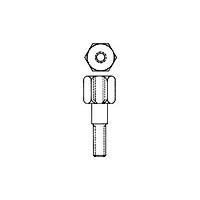 AMP Connectors - TE Connectivity 5229995-2 Stand-Off Stud STANDOFF MTG STUDS 4-40 length .640