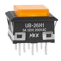NKK Switches UB26KKW015D-DD Sealed DPDT ON-ON AMBER
